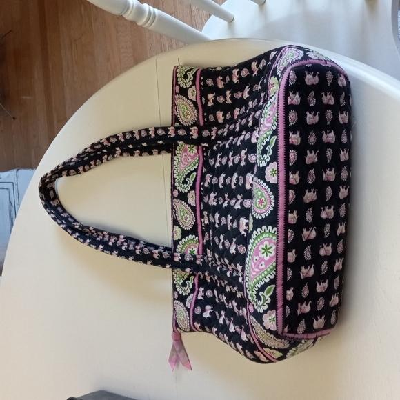 Vera Bradley Bags Retired Vera Bradley Tote Purse Black And Pink